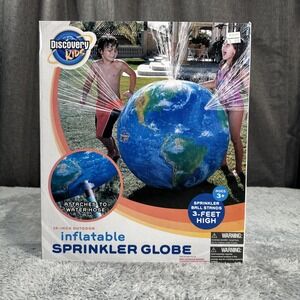 VTG DISCOVERY KIDS 36" Inflatable Sprinkler Globe NEW IN BOX Pool Toy Slide